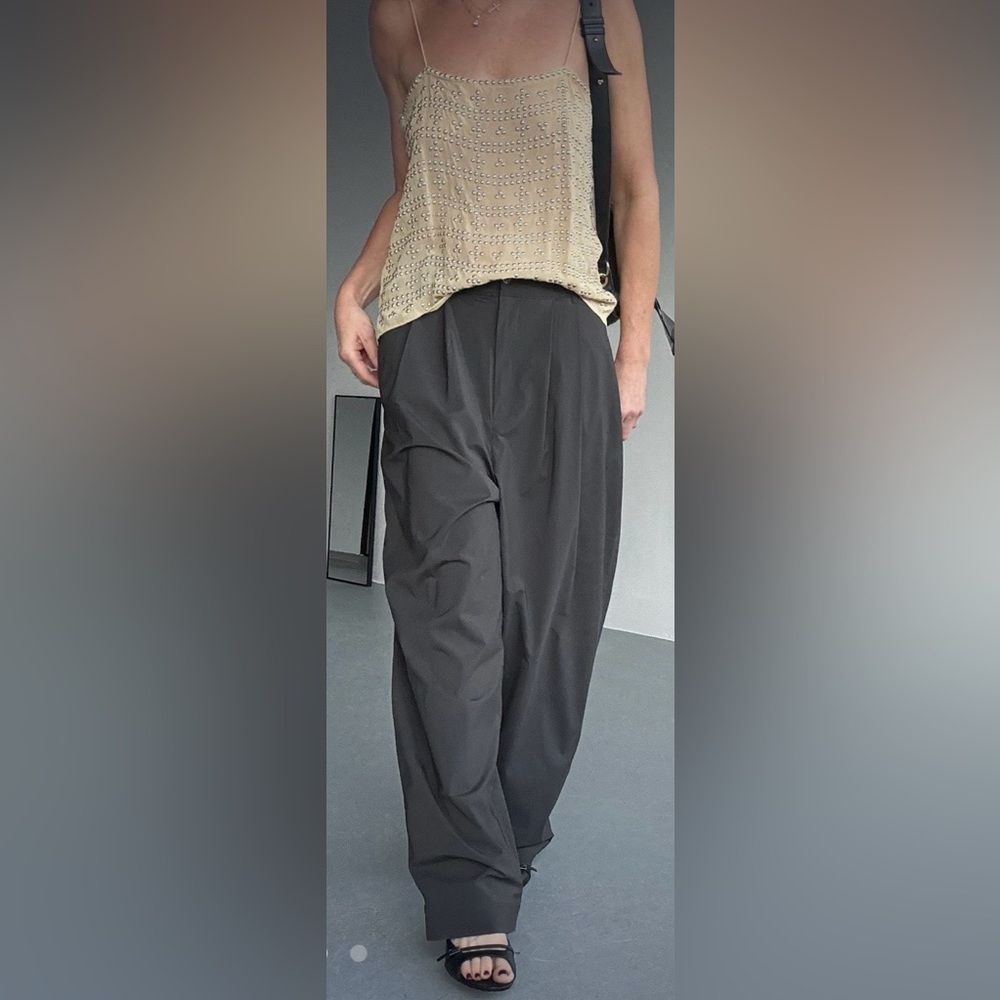 Reformation High-Waist Wide Leg Trousers in Black